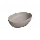 GSI Pura 50 oval fritstende bowlevask - Uden hanehul - Tortora