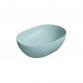 GSI Pura 50 oval fritstende bowlevask - Uden hanehul - Ghiaccio