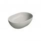 GSI Pura 50 oval fritstende bowlevask - Uden hanehul - Cenere