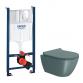 GSI Pura Agave 50 toiletpakke inkl. sde m. softclose, cisterne og krom betjening
