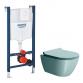 GSI Pura Ghiaccio 50 toiletpakke inkl. sde m. softclose, cisterne og hvid betjening