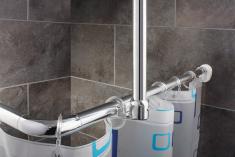 Ridder universal badeforh�ngsstang - 90 x 90 cm - Krom