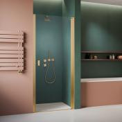 Strømberg Noma 20 nichedør 800mm - Højre - Poleret messing