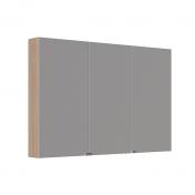 Dansani Style 120 spejlskab m/3 lger og lysstyring - Lys eg
