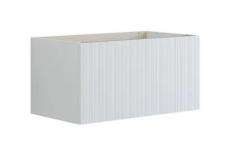 Dansani Luna Urban 80 underskab m/skuffe og riflet front - Hvid mat