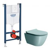 GSI Pura Ghiaccio 50 toiletpakke inkl. sæde m. softclose, cisterne og hvid betjening
