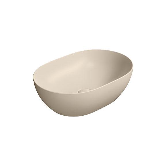GSI Pura 50 oval fritstående bowlevask - Uden hanehul - Creta