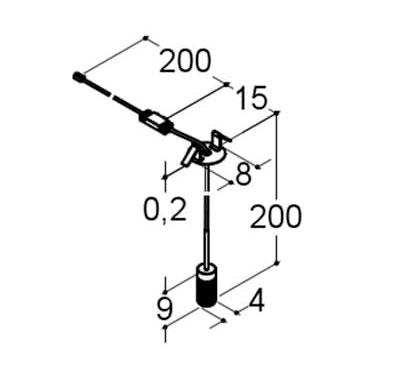 Dansani Lyra pendel LED sort 12v m/lysstyring