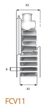 Outlet - Purmo Plan Ventil Compact FCV 11 Højde 600 x 1400