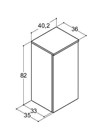 Dansani Luna Urban underskab 40 m/bakke+pose - Højrehængslet - Natur eg Dansani Luna Urban underskab 40 m/bakke+pose - Højrehængslet - Natur eg