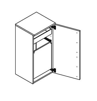 Dansani Luna Urban underskab 40 m/bakke+pose - Venstreh&aelig;ngslet - Hvid mat