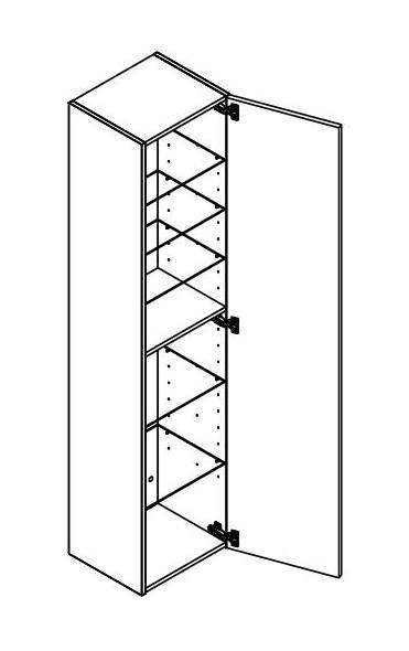 Dansani Luna Urban højskab 40 - Højrehængslet - Brun eg Dansani Luna Urban højskab 40 - Højrehængslet - Brun eg