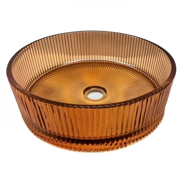 Cass&oslash;e Romano fritst&aring;ende bowlevask - Glas/gylden te