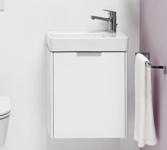 Laufen Base 47 underskab m/l&aring;ge - H&oslash;jreh&aelig;ngt - Hvid mat