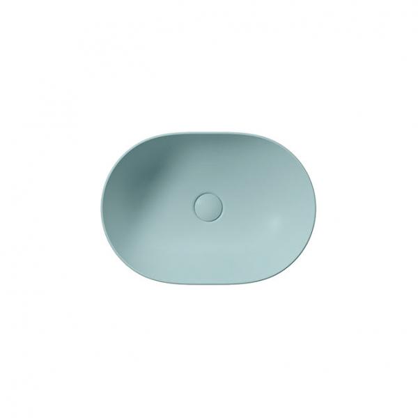 GSI Pura 50 oval fritstående bowlevask - Uden hanehul - Ghiaccio