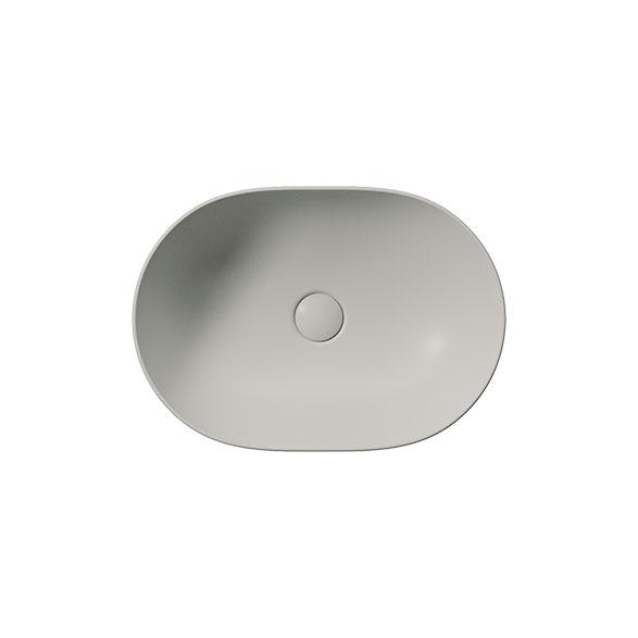 GSI Pura 50 oval fritstående bowlevask - Uden hanehul - Cenere