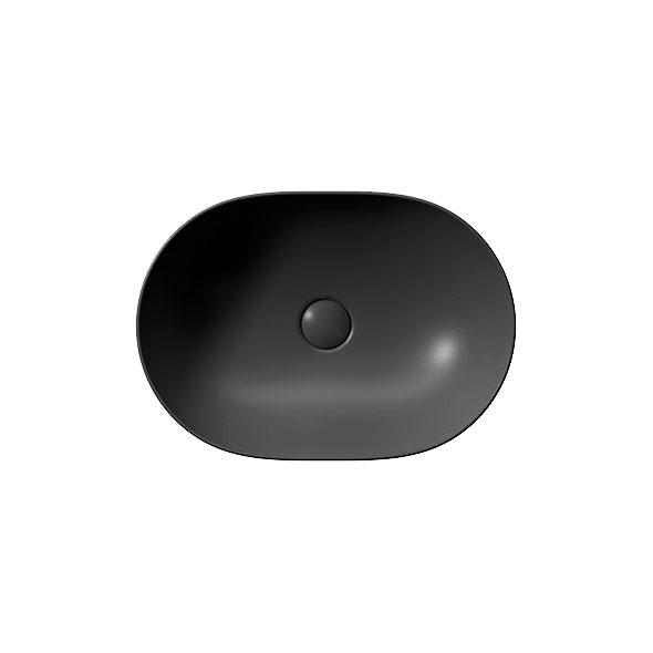 GSI Pura 50 oval fritstående bowlevask - Uden hanehul - Ardesia