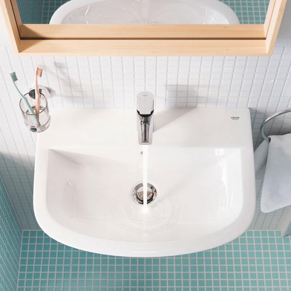 Grohe Bau 55 håndvask t/væg - 1 hanehul