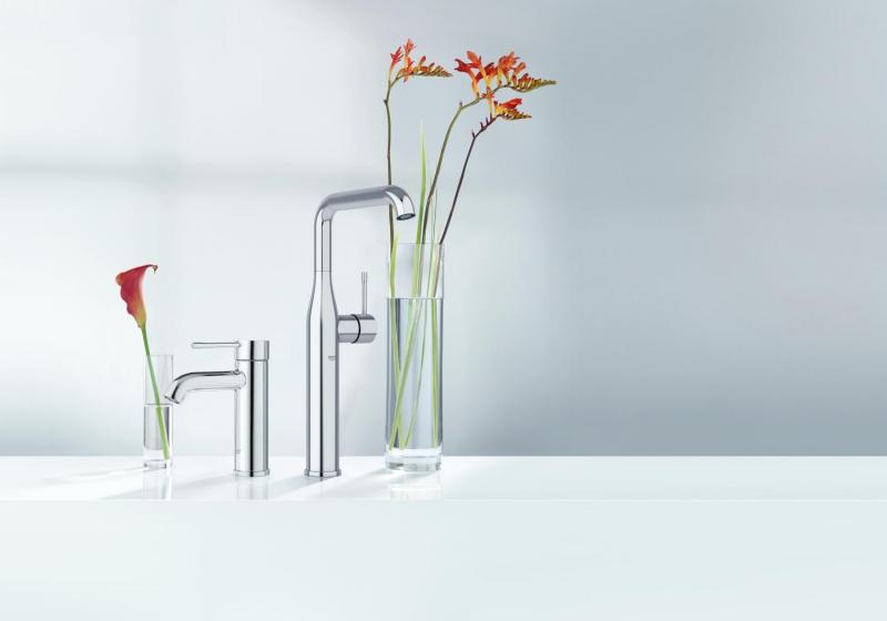 Grohe Essence New h&aring;ndvaskarmatur u/bundventil - Steel
