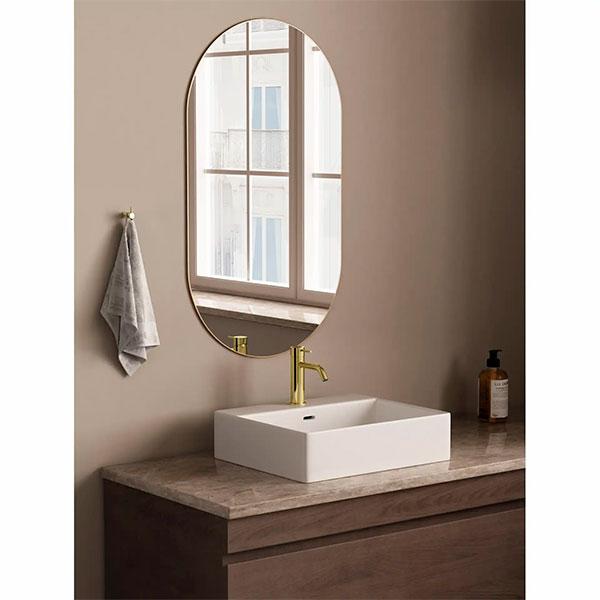 Lavabo Studio og Mira RS komplet pakke til badev&aelig;relset - B&oslash;rstet messing PVD