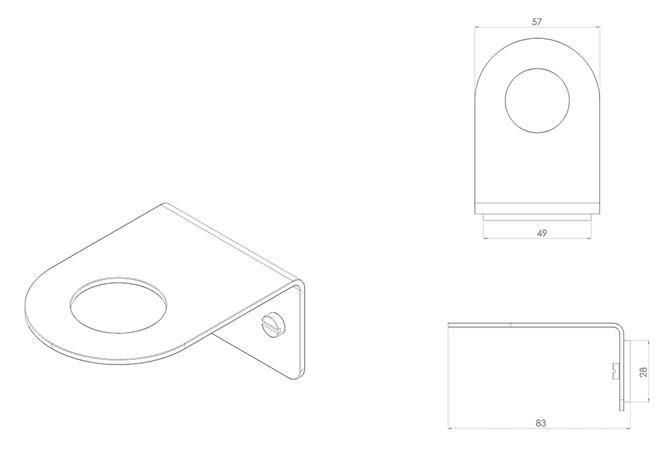 Toni Copenhagen sæbeholder single - Bruneret Toni Copenhagen sæbeholder single - Bruneret