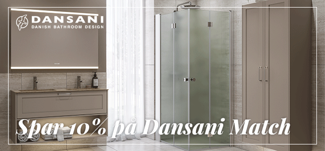 Spar 10% p&aring; Dansani Match brusev&aelig;gge og brused&oslash;re